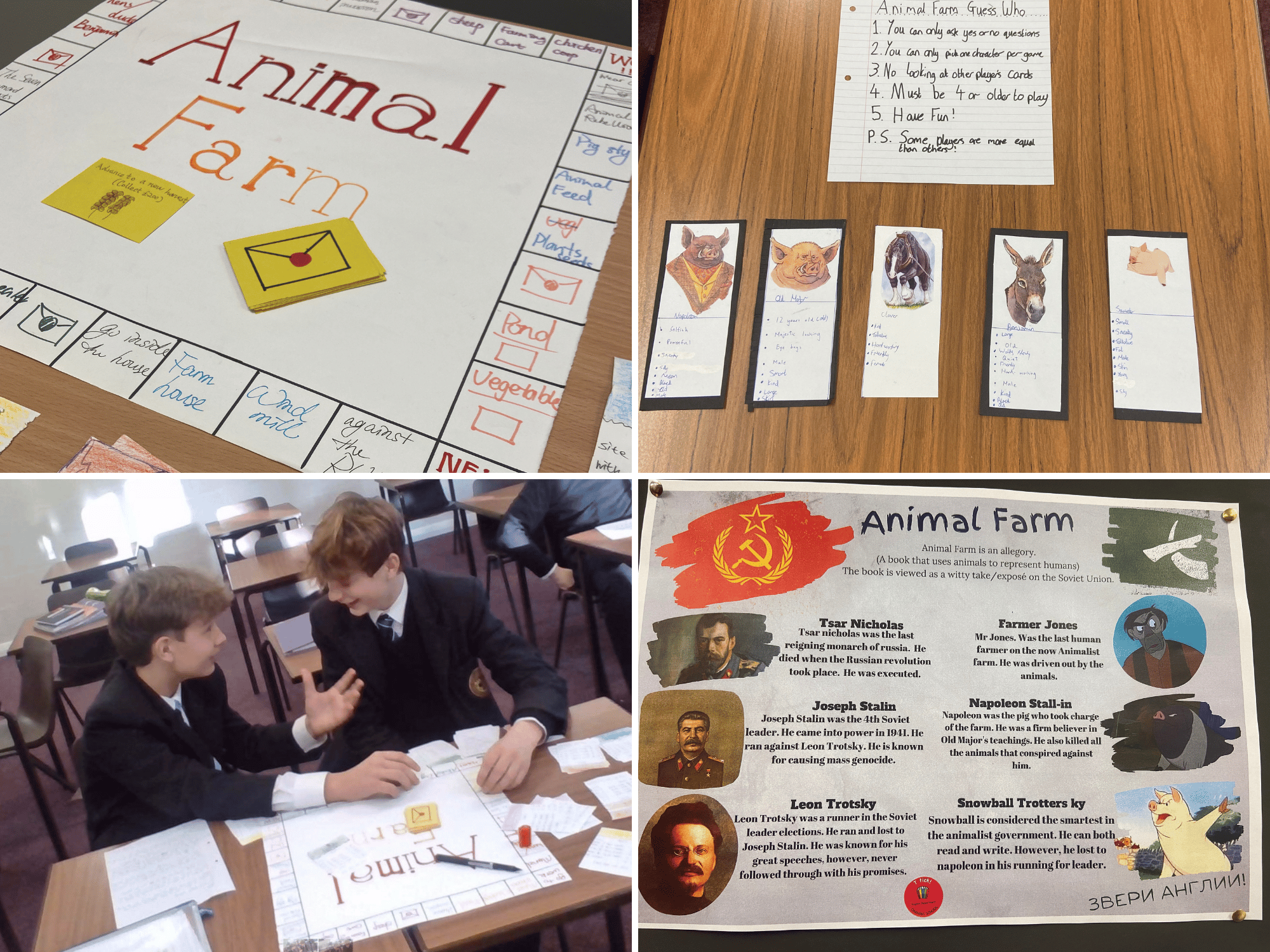 English pupils take part in Animal Farm project - Oakham School