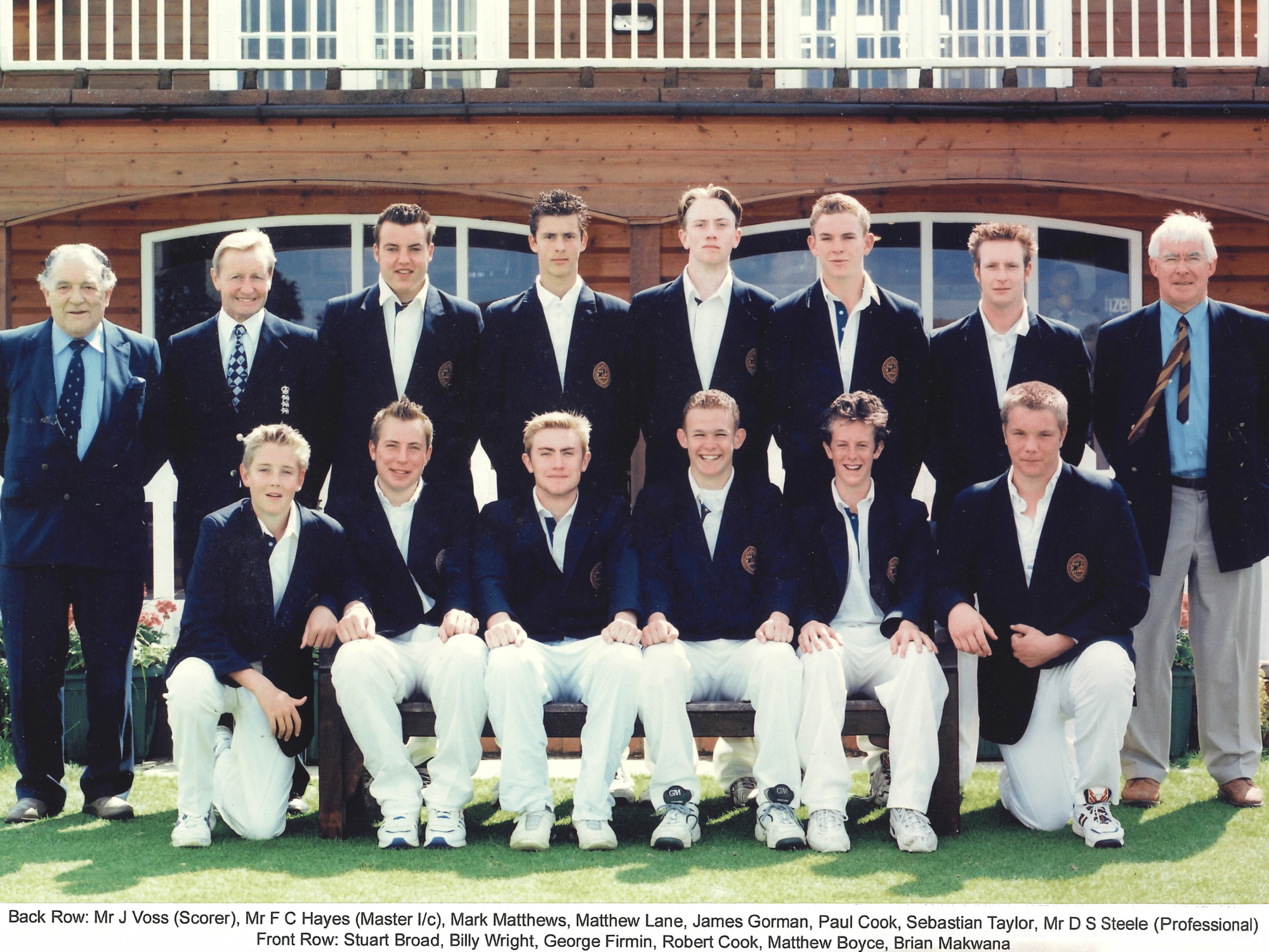 Stuart Broad in Oakham School cricket 1st XI